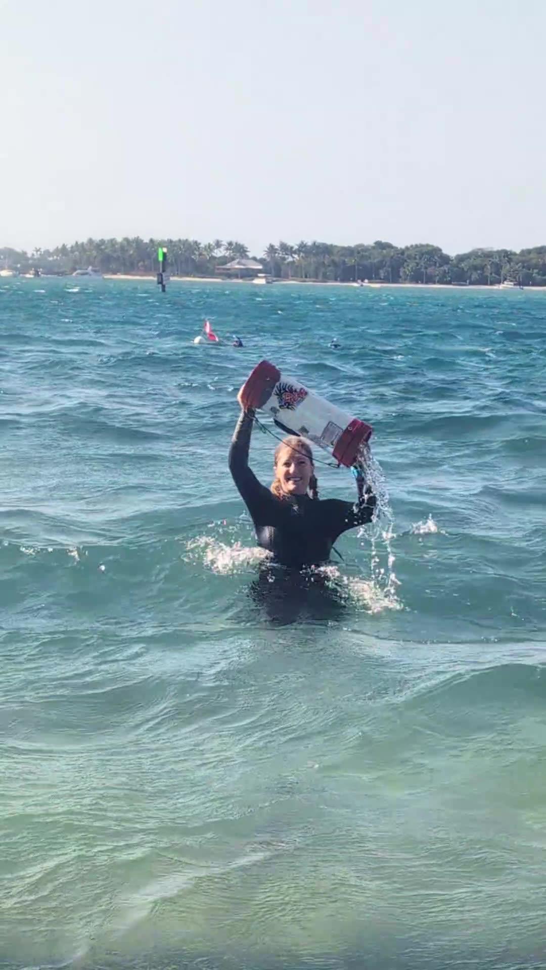 Buddy Explorer @maya.dives reviewing Lionfish Zookeeper gear
